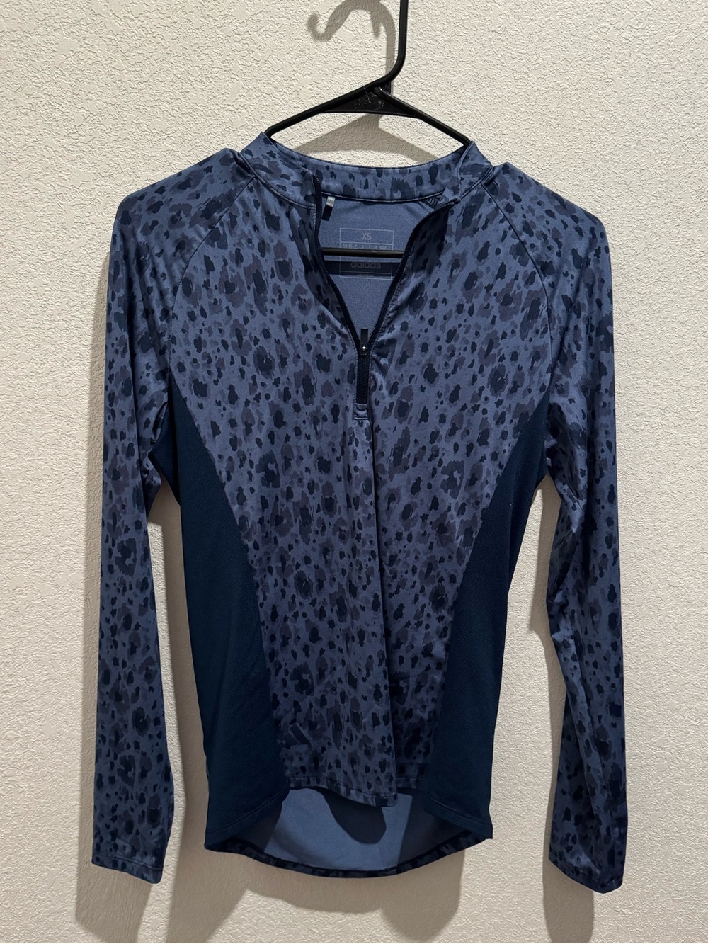 Blue quarter zip shirt